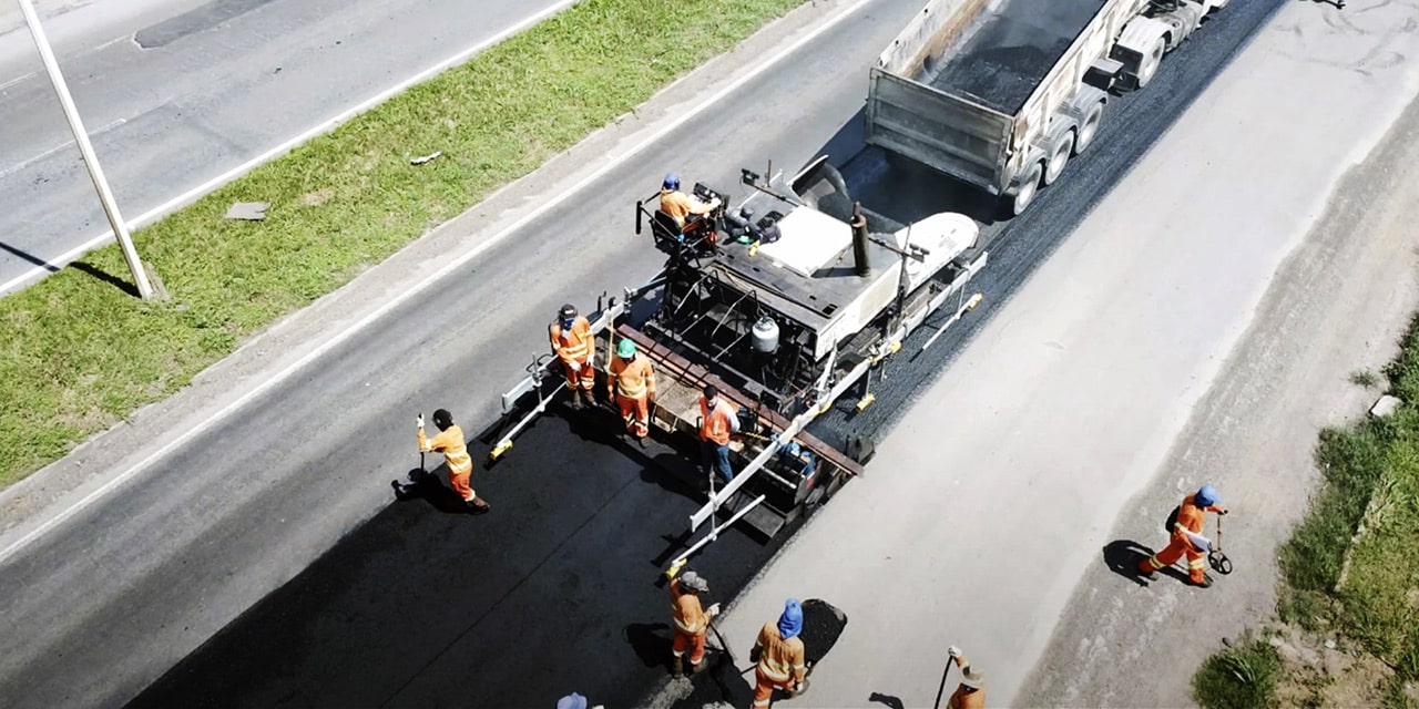 better asphalt surface with MOBA BigSki in Brasil